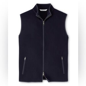 Peter Millar Navy Blue Crown Flex Fleece Vest MF24Z20